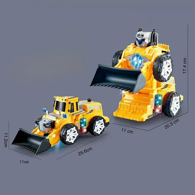 🎁[Best Gift For Kid] Electric Universal Deformation Police Toy Car