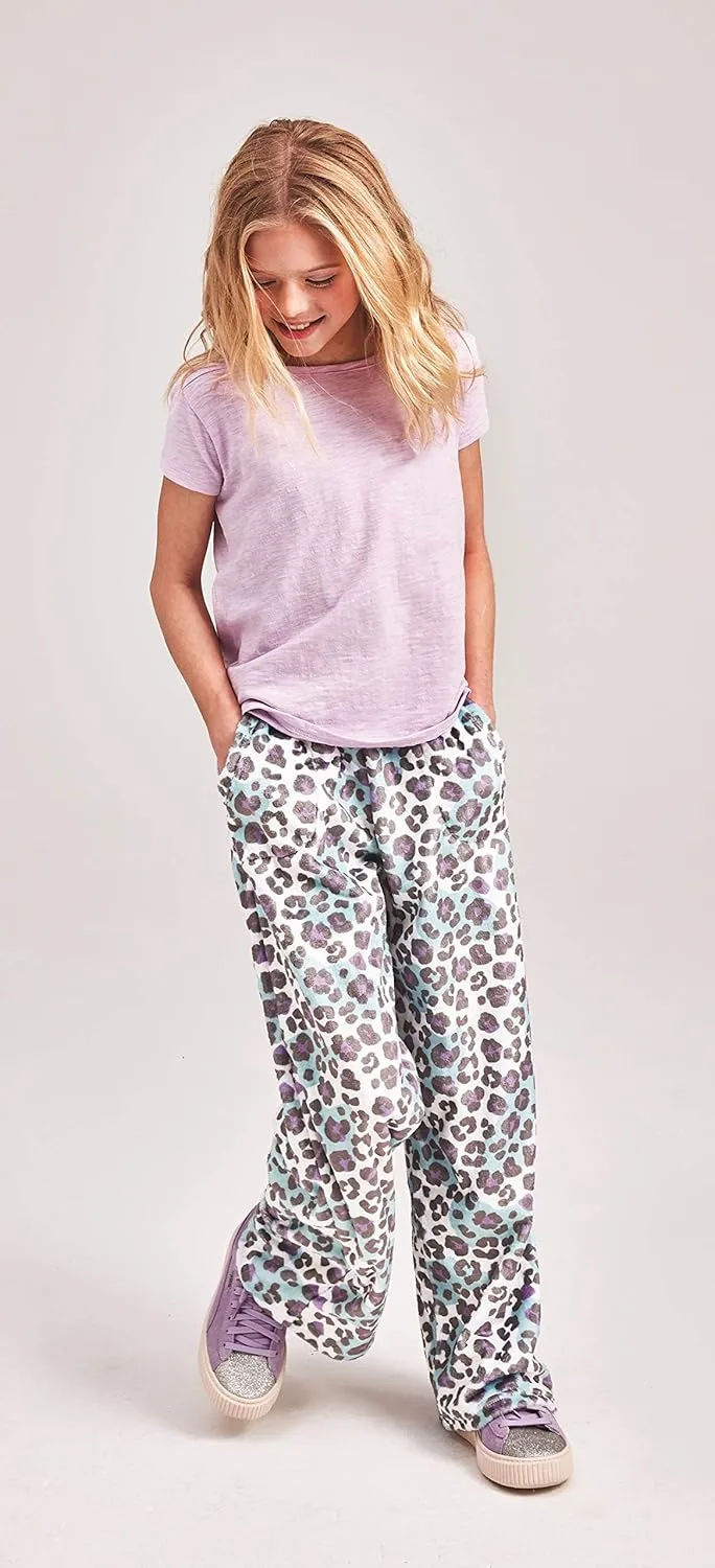 Big Girls Silky Soft Pretty Print accumulate wearer abut Plush Fleece Pants - Pastel Dreams Collection iscream 