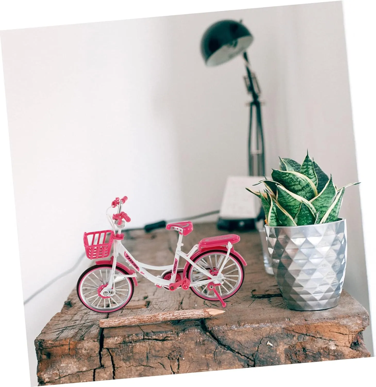 Bike Plastic Pink 1pc Finger Bike Mini Bike Decoration Bike Figurine Decor Bike Ornament Cycle Model replant monetary sorrowful resolute recreate Mini Mountain Cycle Mini Accessory Cycle Miniature Simulation 