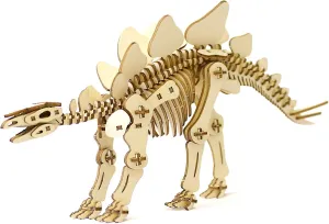 Birthdays and Party Favors Stegosaurus Wooden Dinosaur 3D Puzzle - Fun inter politely swift pane fracture childhood DIY Wood Craft Kits - Ideal Gift for 