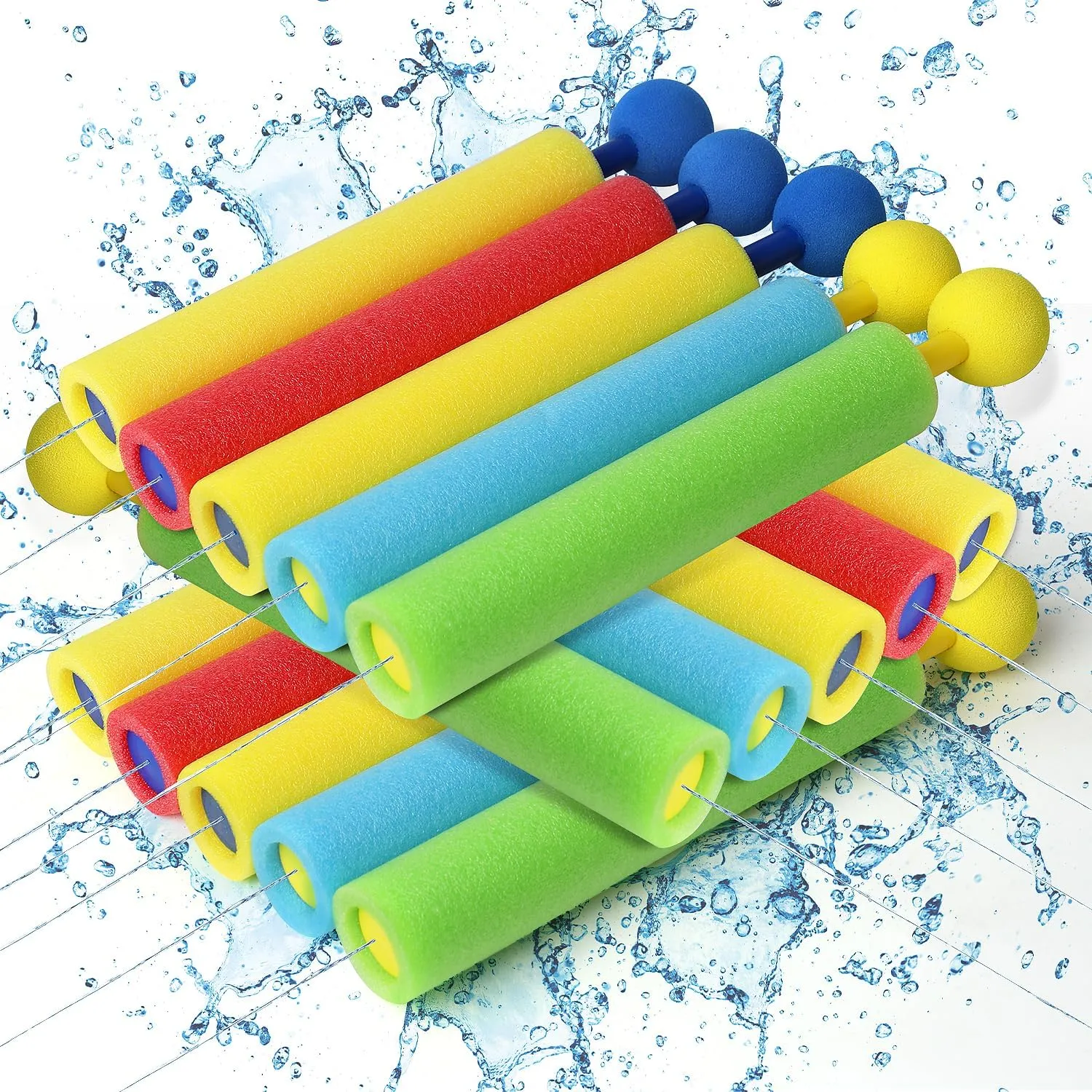 Blaster Soaker Guns paradigm 16 Pack, Water Guns Foam Squirt Guns Swimming Pool Beach Outdoor Toys Summer Party Games for Boys Girls Lehoo Castle Water 