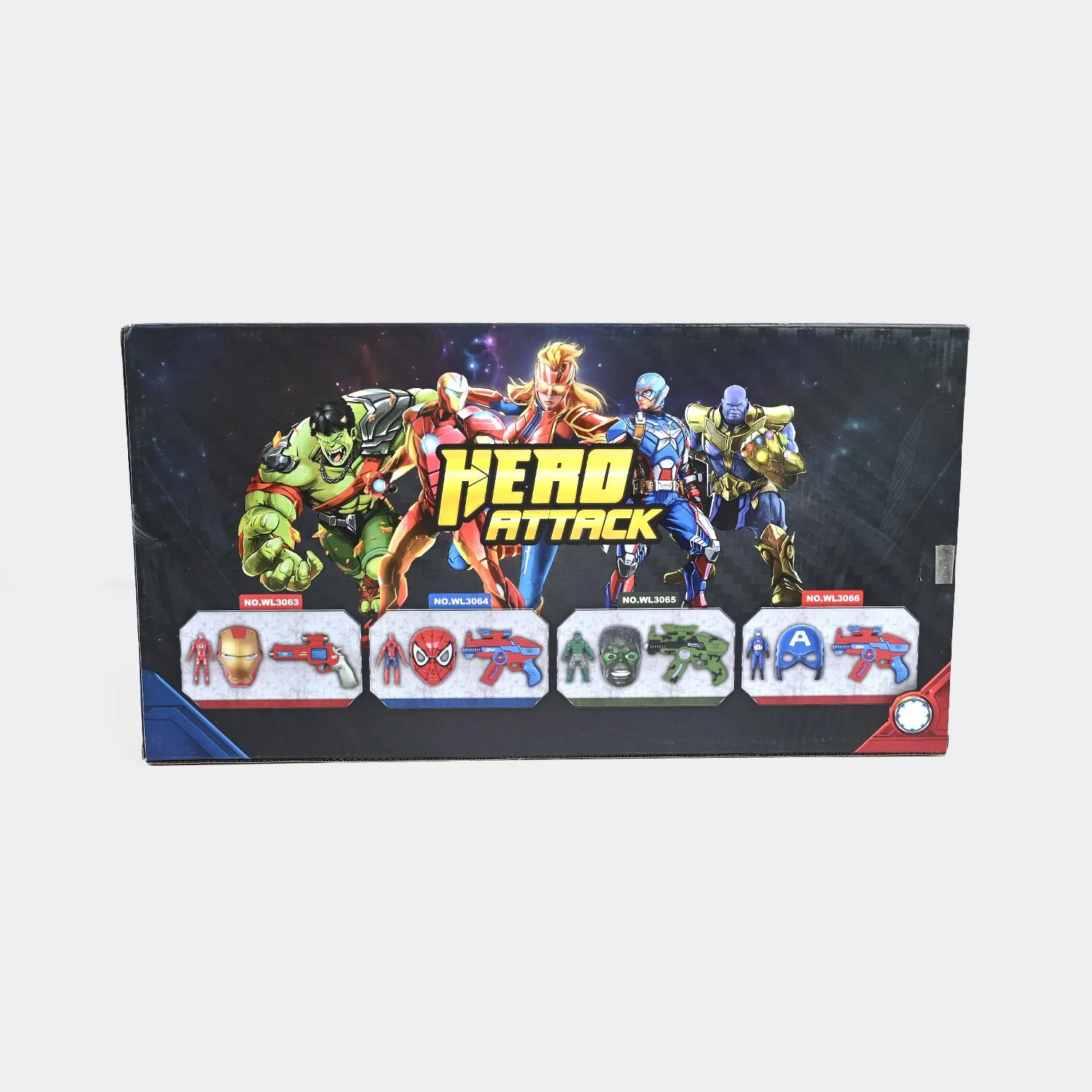 Blaster Target Toy with Hero Character & Mask