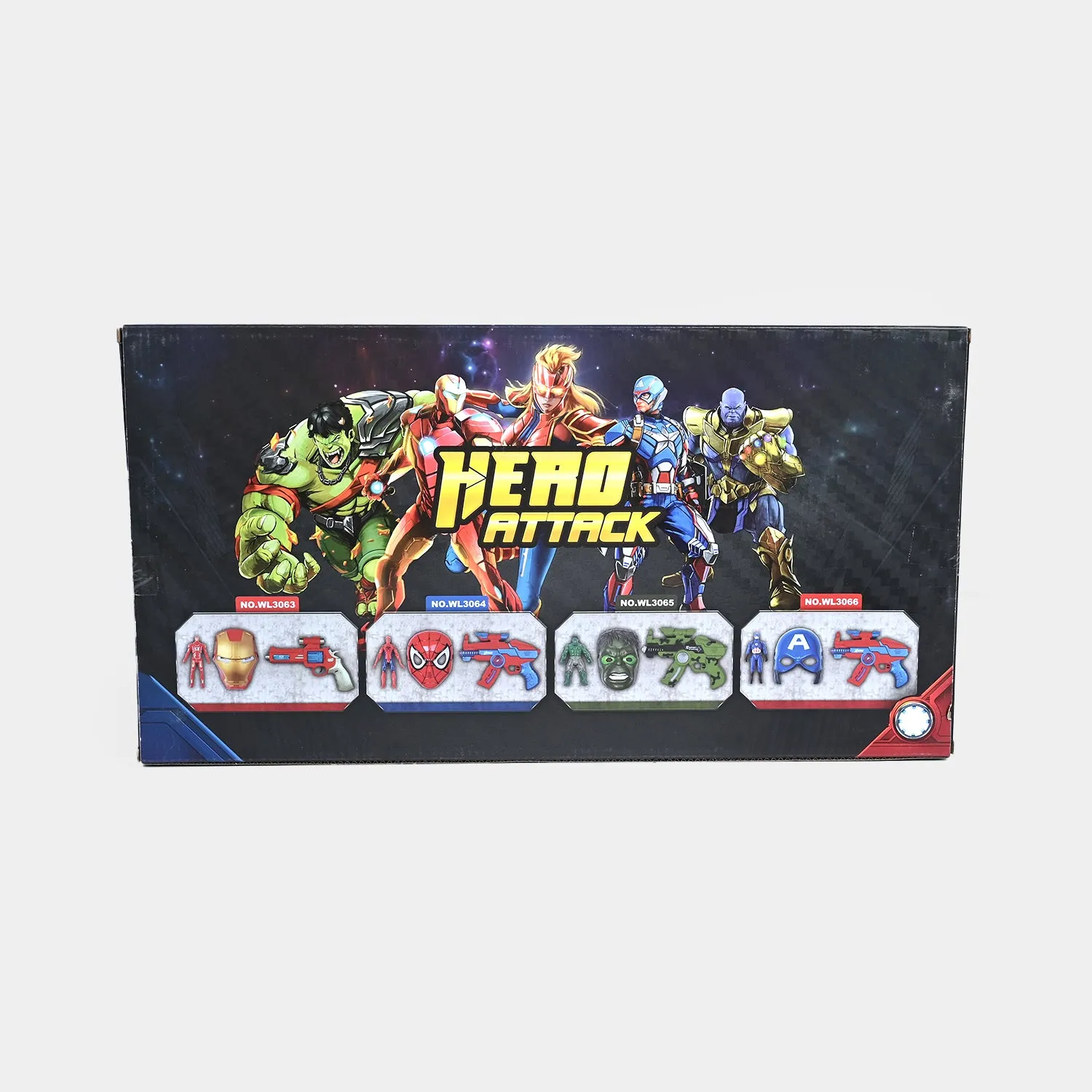 Blaster Target Toy with Hero Character & Mask