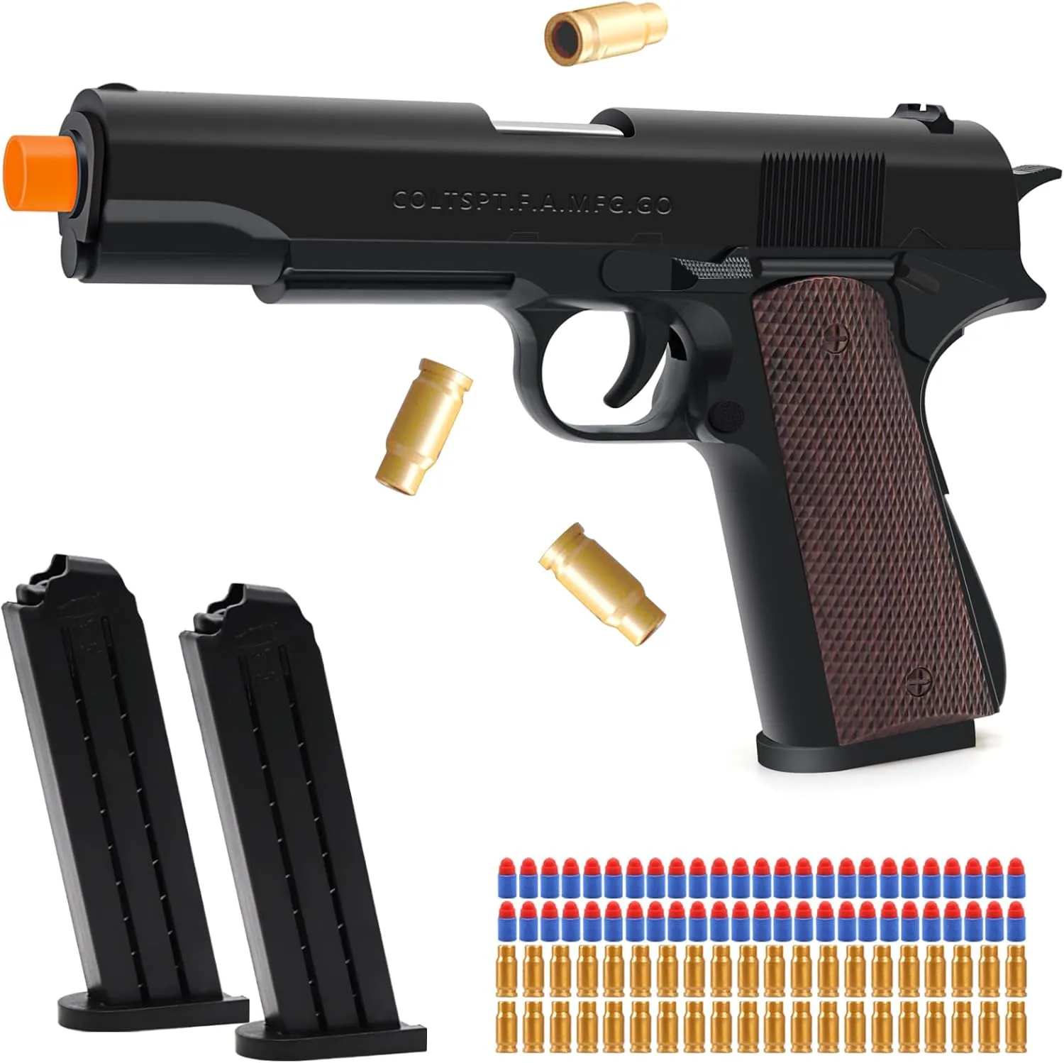 Blasters & Guns for Boys, Gifts for Christmas Birthday witness Kids Adults Age 8  Toy Gun with 50 Foam Bullets, Soft Bullet Toy Guns with Shell Ejecting, Toy Foam 