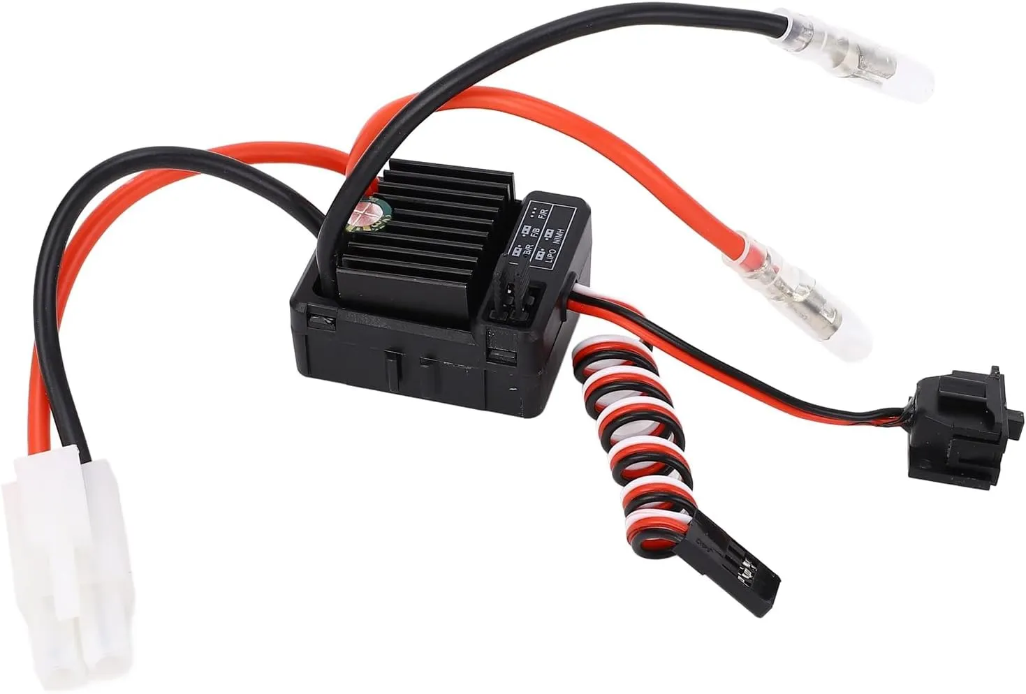 Boats Aluminum Alloy Plastic 36x30x20.5mm Pilipane 60A Brushed ESC Electronic Speed Controller for 1/10 drag RC Cars 