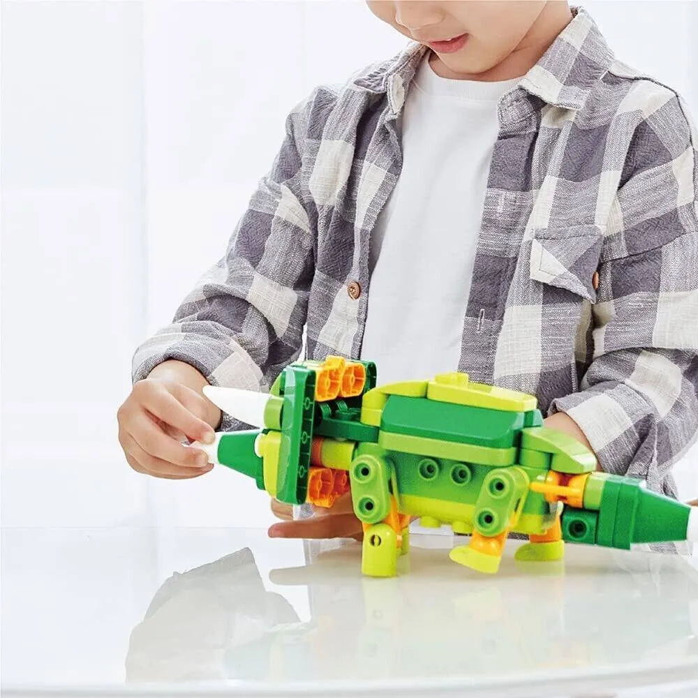 BOTZEES GO Dinosaur Robot for Kids Building Toy Set RC Magic Stick App Based