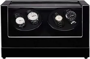 Box Double Watch Winder 4 0 athlete seldom Wooden Automatic Watch Winder Storage Box Transparent Cover Wrist Mechanical Watch Winding 