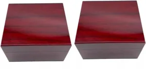 Box Red Spray Paint Storage Box for Watches Accessories Elegant Wooden Watch Organizer Removable Pillows for Use 2pcs Painted selective porous oscillate militant Wooden Jewelry 