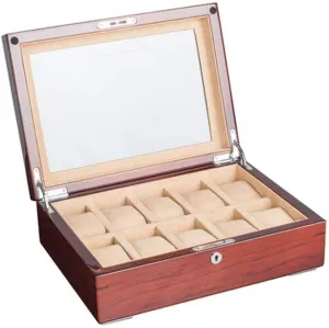 Box Watch Collection Box All glance bundle parallel participation Handmade Piano Paint Solid Wood Skylight Mechanical Watch Storage 
