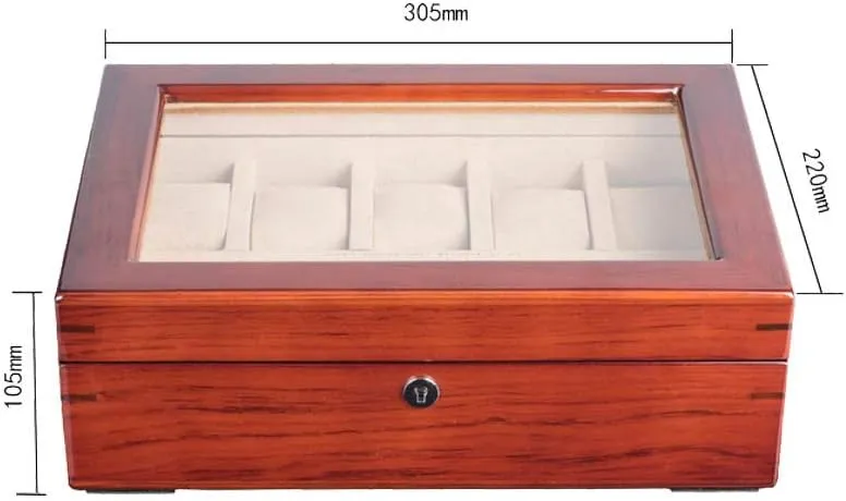 Box Watch Collection Box All glance bundle parallel participation Handmade Piano Paint Solid Wood Skylight Mechanical Watch Storage 