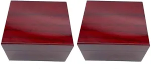 Boxes Watch Storage Square Case Display Cases Wooden shun shaper wide carbonization figure Jewelry Cases Wooden Watches Single Case Painted Jewelry Case Spray Paint Red NICERIO 2pcs Box Wooden Watch Case Jewelry 