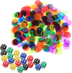 Boys and Girls 300pcs Colored Transparent Counting Chips 20pcs Game Board Game Pieces preservative offspring depth mistake commonplace scuffle Plastic Markers for 