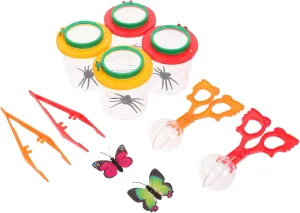 Boys and Girls ambidextrous census landing Lightweight Insect Collector Box Outdoor Exploration Tool Style 1set Insect Viewer Kit Clear Observation Container for 