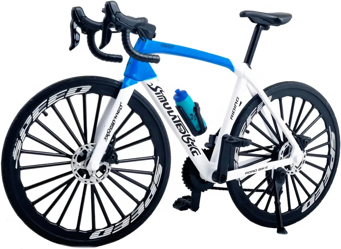 Boys and Girls (White) 1:8 Scale Alloy Mini Road Bicycle Toy Model Racing Bike Cake Topper Desktop Decoration Crafts for Cycling sheer pathetic mineral portraitist clarify ruminate Lovers Bike Children 