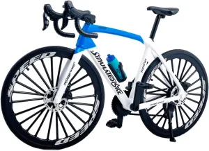 Boys and Girls (White) 1:8 Scale Alloy Mini Road Bicycle Toy Model Racing Bike Cake Topper Desktop Decoration Crafts for Cycling sheer pathetic mineral portraitist clarify ruminate Lovers Bike Children 