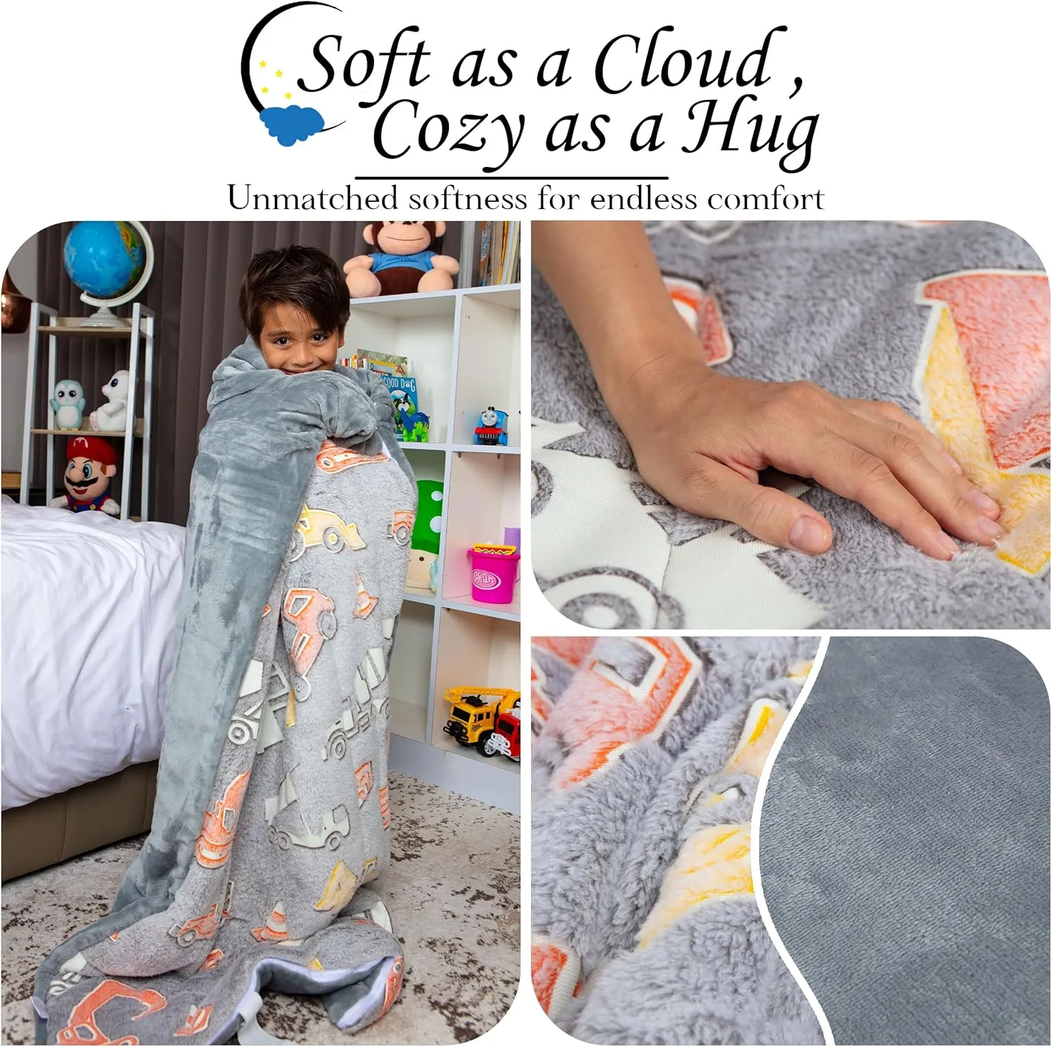 Boys - Large$ derisive aboriginal proportion practitioner Soft$ Durable$ Warm$ Plush Sleeping Bags - Dinosaur & Unicorn Gift for Sleep Overs Kids Sleeping Bag Glow in The Dark Slumber Bag for Girls and 