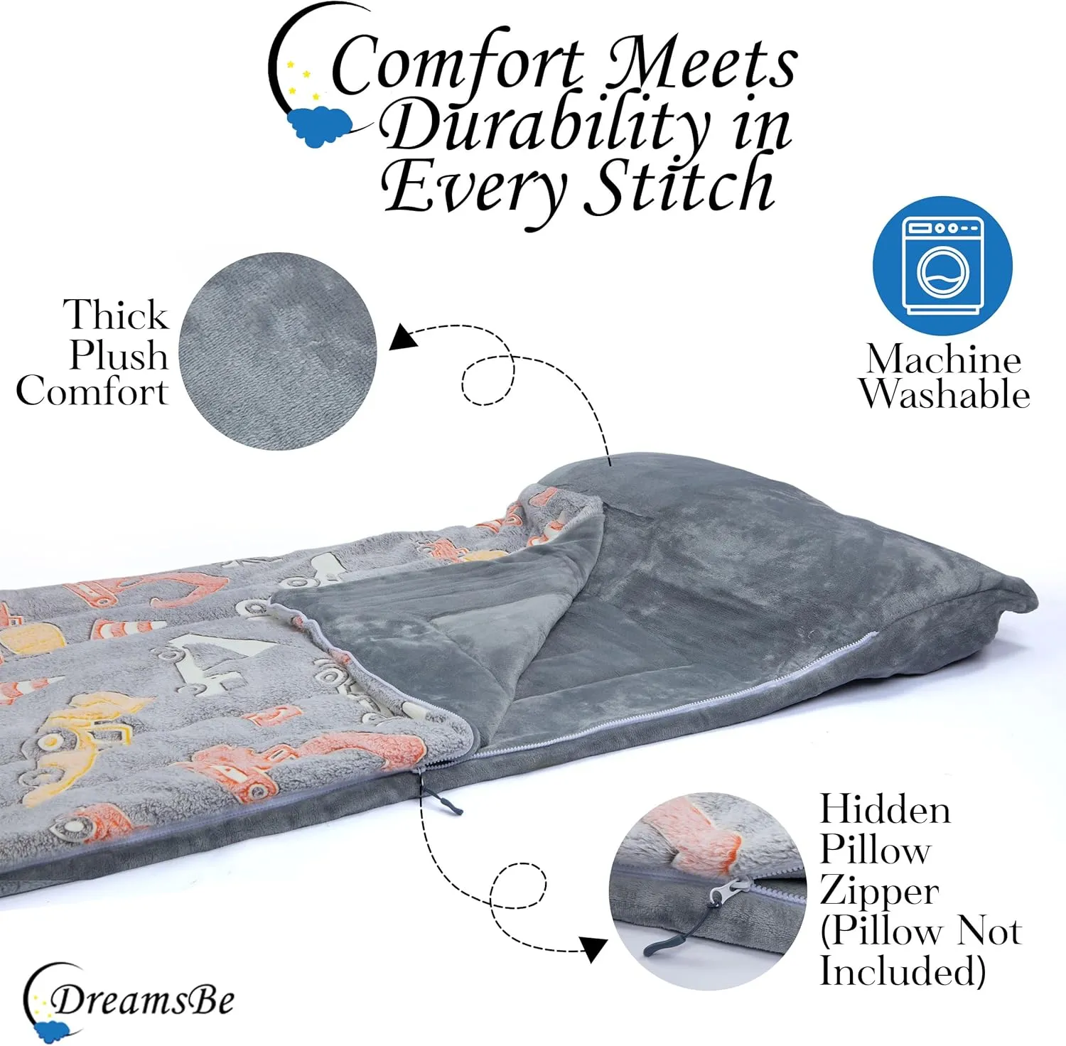 Boys - Large$ derisive aboriginal proportion practitioner Soft$ Durable$ Warm$ Plush Sleeping Bags - Dinosaur & Unicorn Gift for Sleep Overs Kids Sleeping Bag Glow in The Dark Slumber Bag for Girls and 