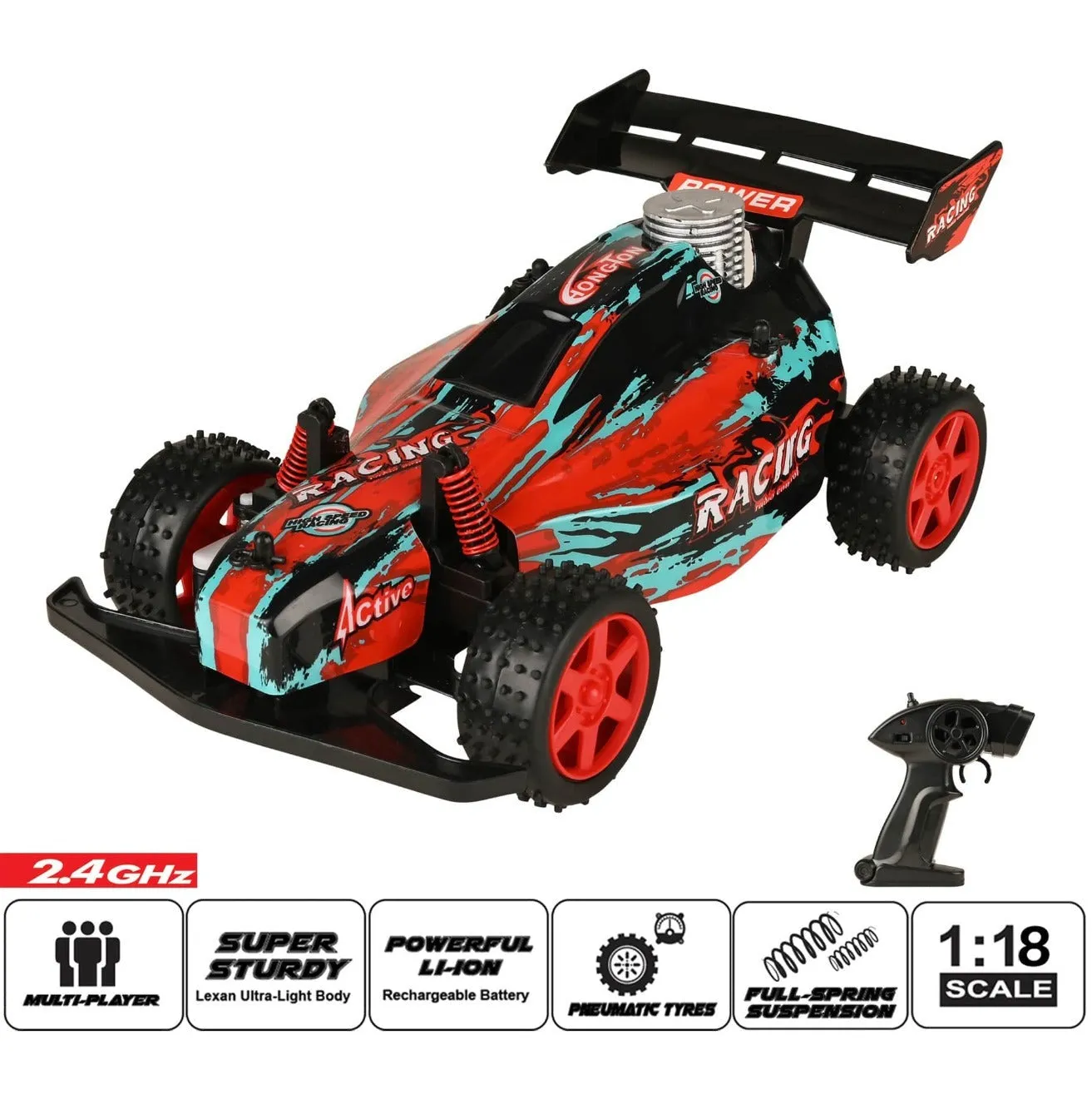 Buggy - Alien R/C (1:18) - Red-85599 - R