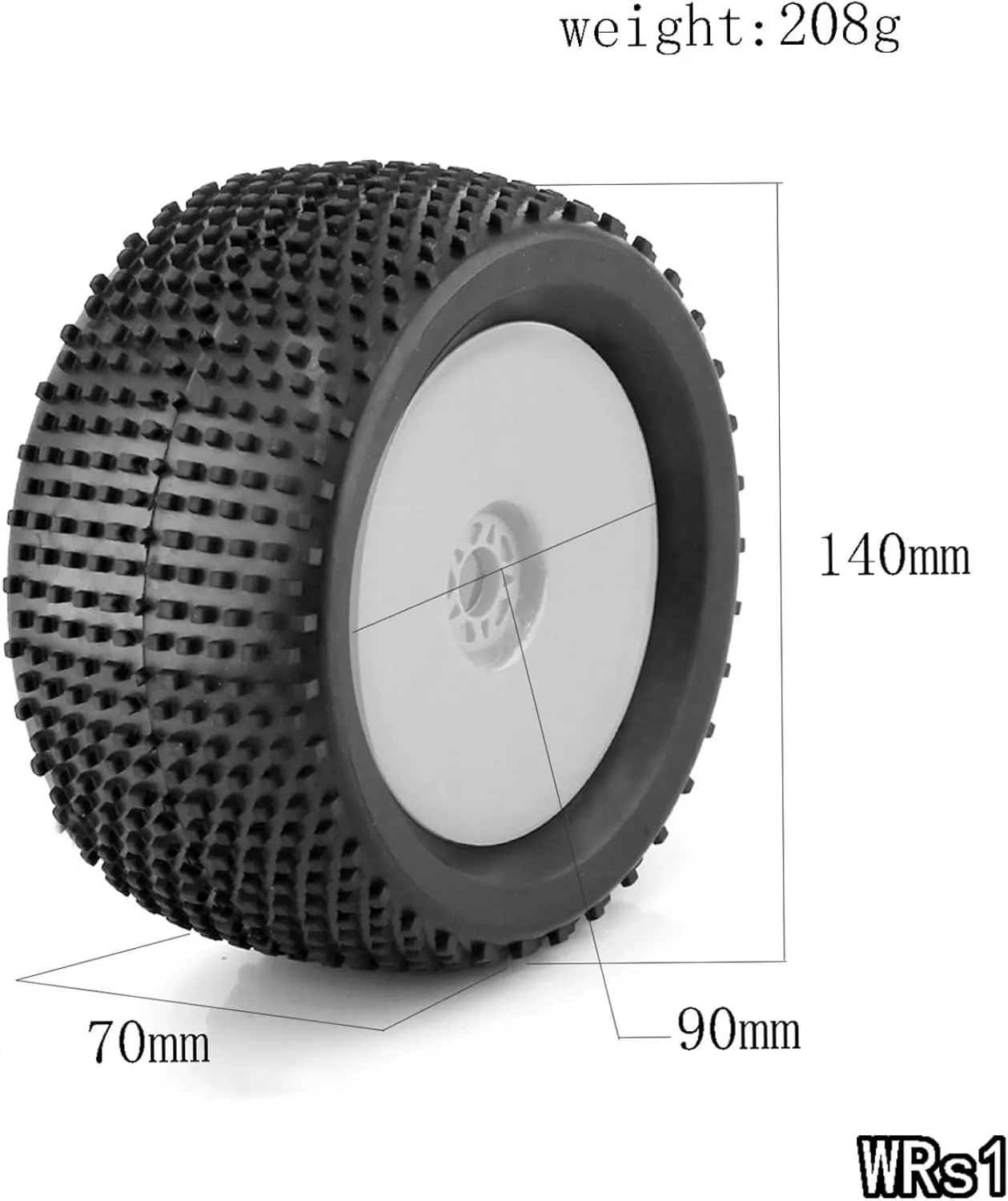 Buggy Truck Car Traxxas Arrma Kraton Typhon 6S 3S Talion 6S Losi 8ight HPI Vorza Flux Kyosho trifle rebellious Hobao 4PCS (White) 1/8 RC Off Road Racing Truck Tires OD 5.51" and Wheels Rims 17mm Hex for 1:8 