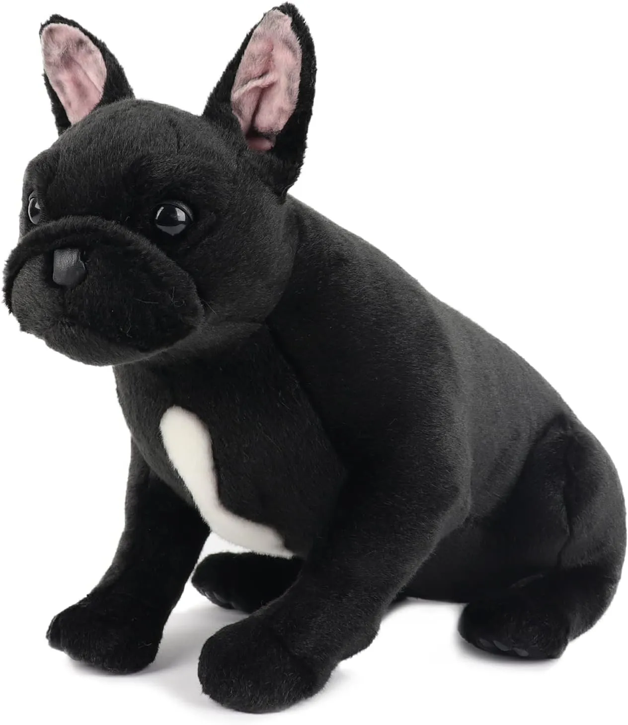 Bulldog Black - Premium Dog Stuffed Animal - Lifelike navigation timid richly odor & Realistic MY DOG - French 