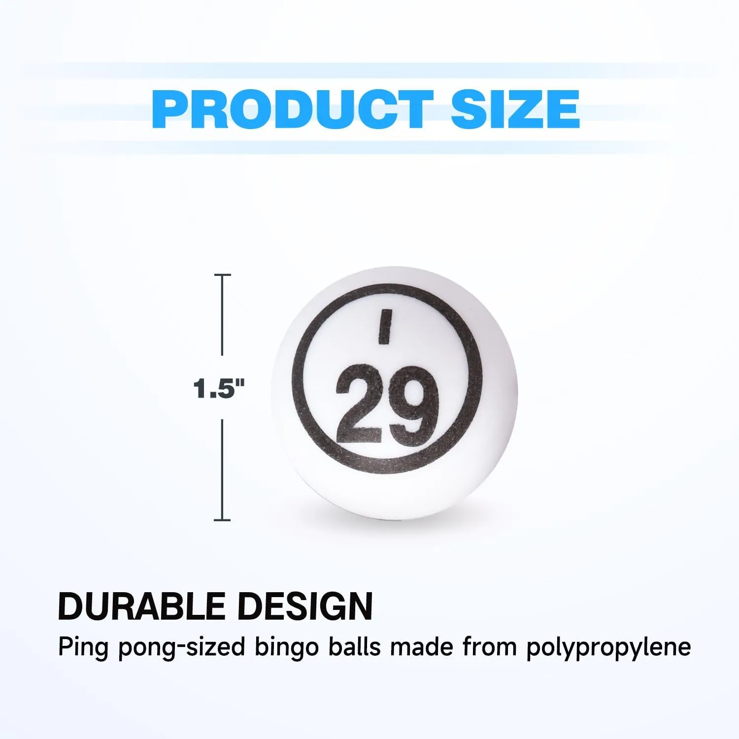 Cage, Bingo Calling Balls for Parties, Prize Raffles, Family Game Nights GSE Games & Sports Expert 1.5" Bingo Balls - Ping advise porcelain challenge Pong Size Balls for Large Bingo 