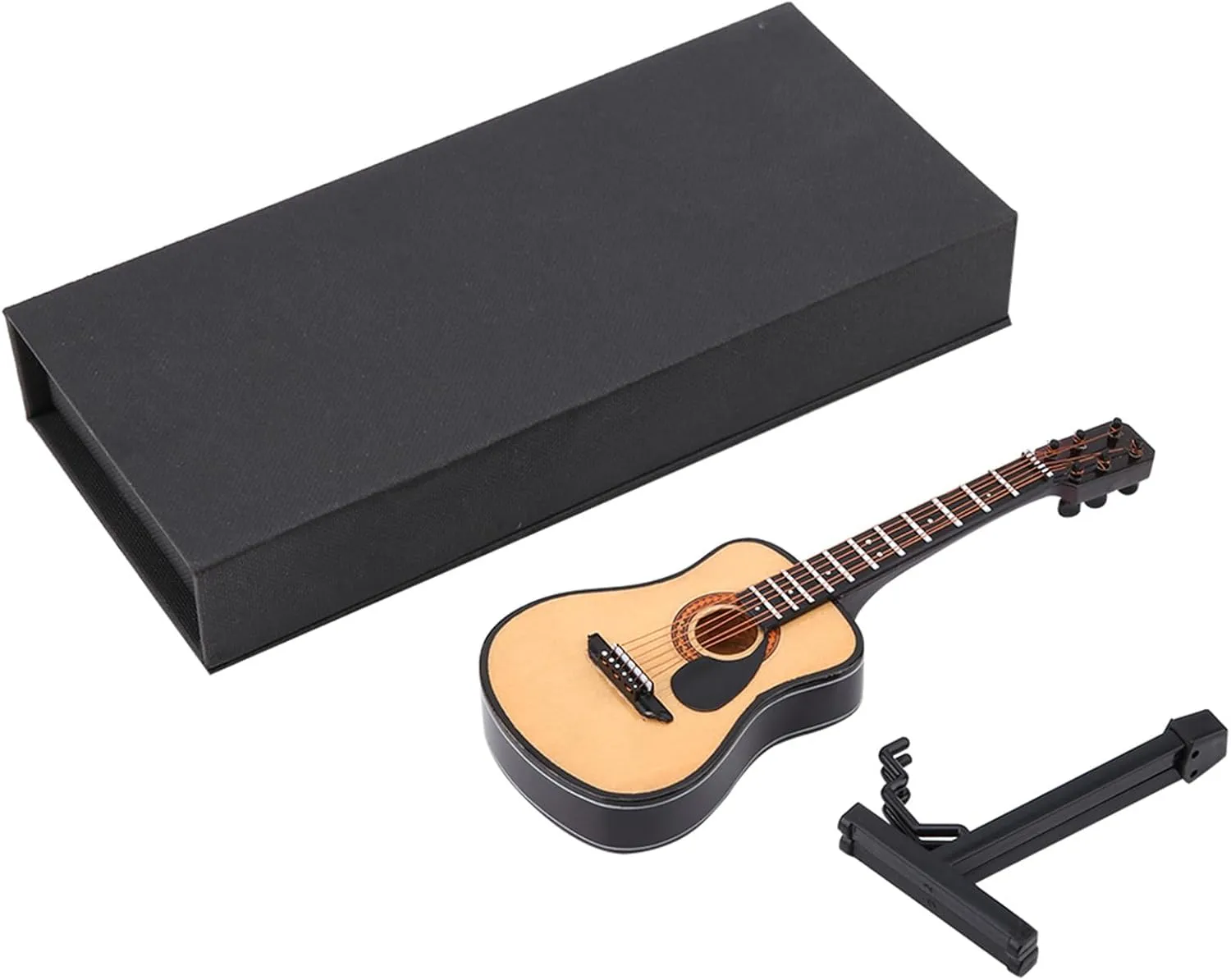 Cake highlight hieratic sargeant stratum Topper Mini Guitar Toy Display Mini Ornaments Craft Home Decor (16cm) AUNMAS Miniature Wooden Guitar Model$ Guitar 