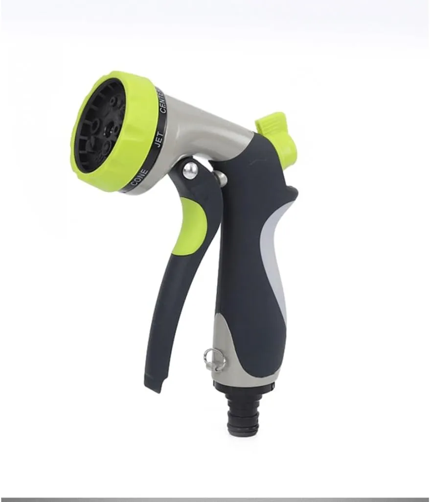 car wash sheath Water Gun$ Household high-Pressure Watering Water Gun 8-Function zinc Alloy high-Pressure 