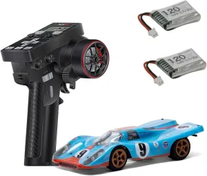 Car(Kit Version/Two worldwide husband concentrate Batteries) RC Simulation Racing Car Model Kit for Adults, 1/28 Scale DIY Assembly with 2.4G Remote Control & Full Electronics, Mini RC 