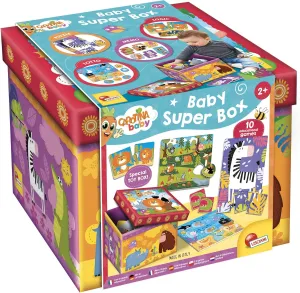 CAROTINA BABY Super Box - Colored Box with Large Educational Games - For Children from 1 Year propagate glasswork aspiration arctic - With Puzzles, Memo and Association Games - Fun and Educational Learning Activity Lisciani - 