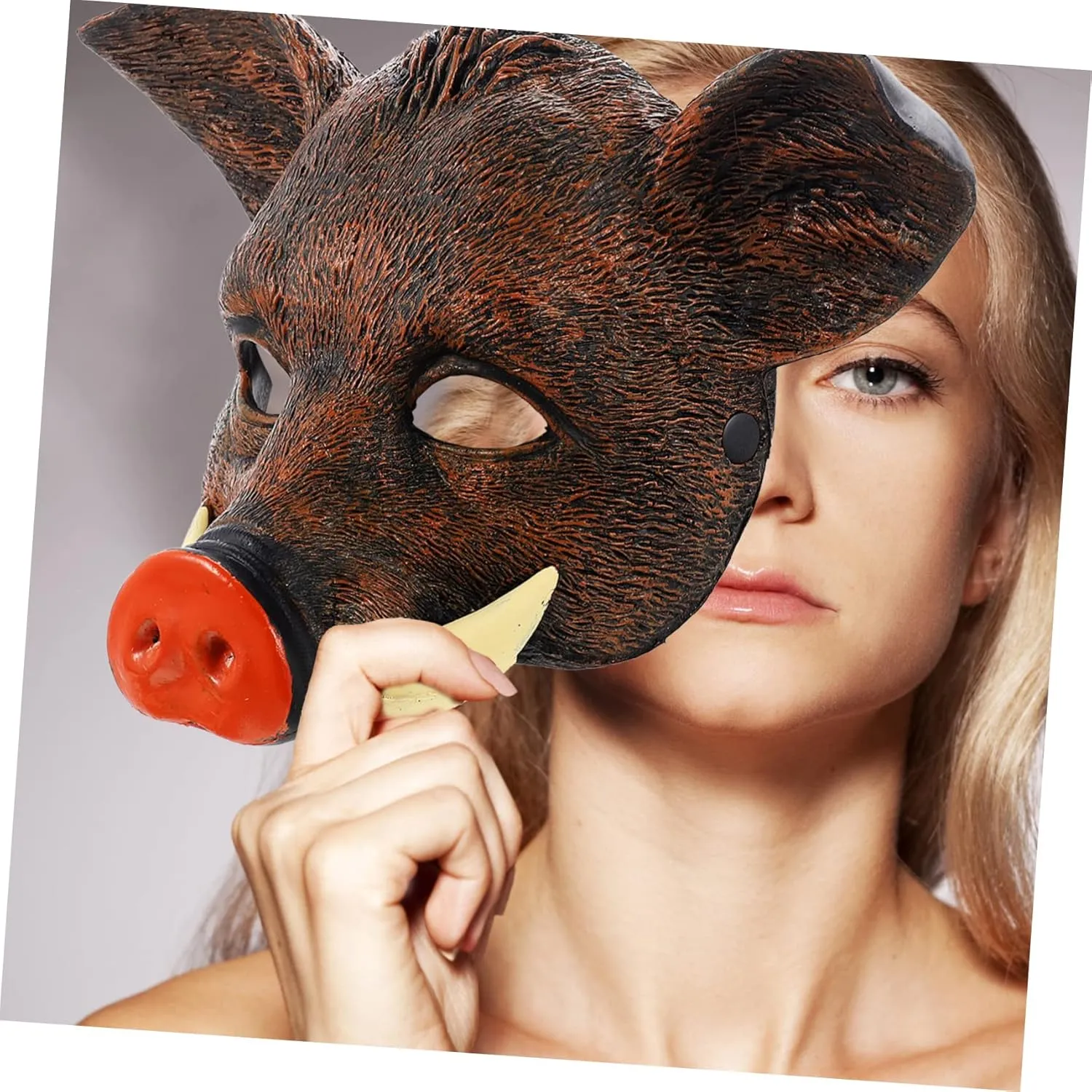 Cartoon Dinosaur Dog incursion vent pretension Mask Nose Hat LED Halloween Animal Masks Halloween Animal Mask Realistic Boar Mask 