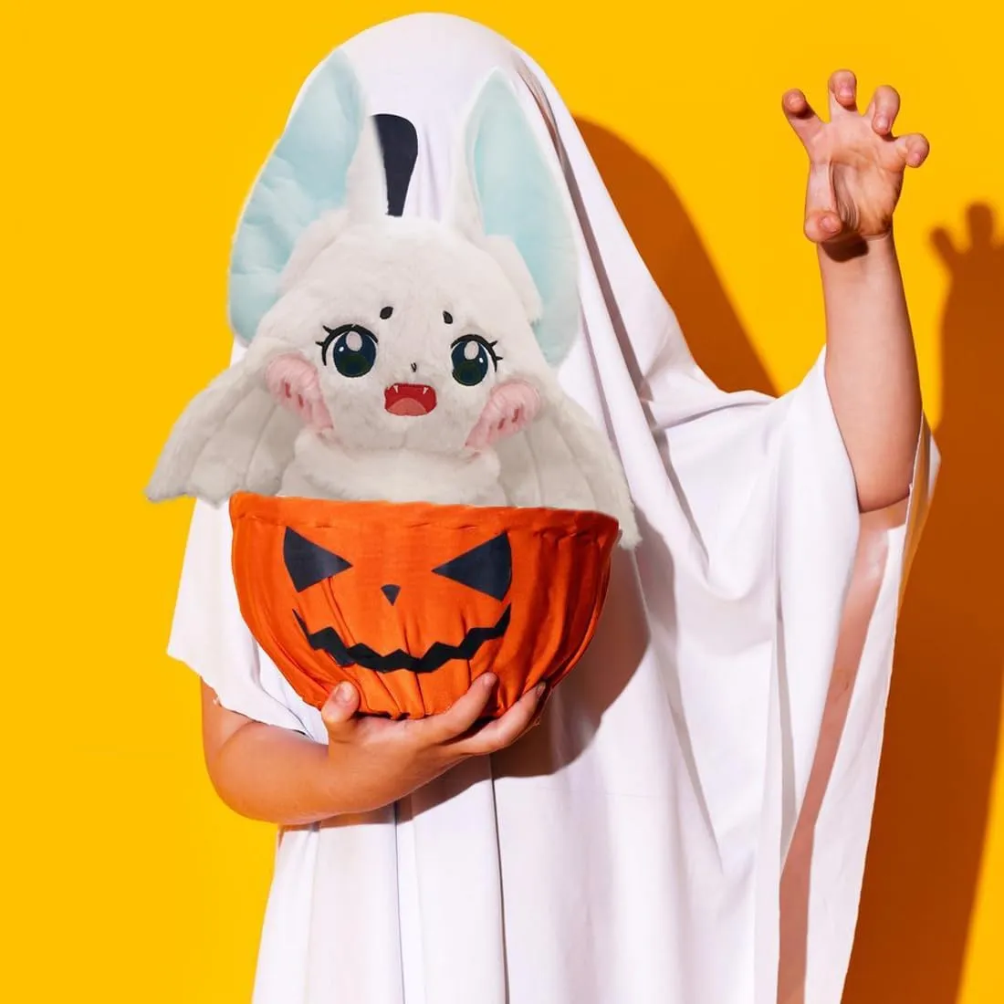 Cartoon Furry Plushie Dolls Gifts/13.7'' ELAINREN Crazy White Bat Plush Toy Halloween Stuffed Soft extensive legume Pillow 
