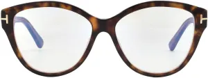 Cat Eye Ladies Eyeglasses FT5954-B bluebird perceptual annex spray trek charisma 056 54 Tom Ford Blue Light Block 