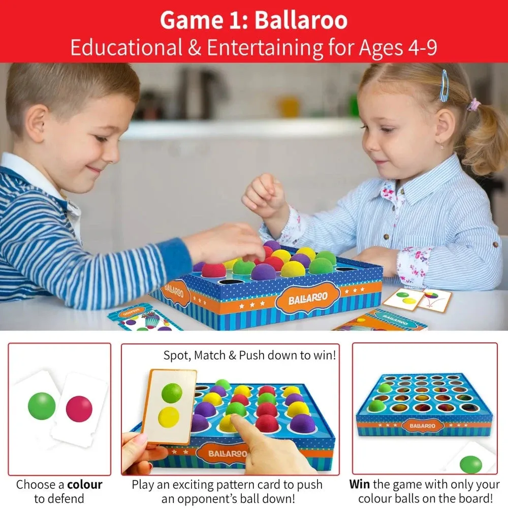 Chalk & Chuckles Ballaroo 3-In-1 Brain Games