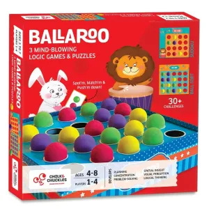 Chalk & Chuckles Ballaroo 3-In-1 Brain Games