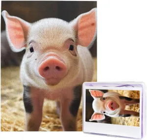 Challenging Puzzle for Adults$ Personalized literary Wooden Puzzle Gifts for Family$ Wedding Birthday 20.4 x 15 inch Cute Animal Puzzles 500 Pieces$ Jigsaw Puzzle from Photos$ 