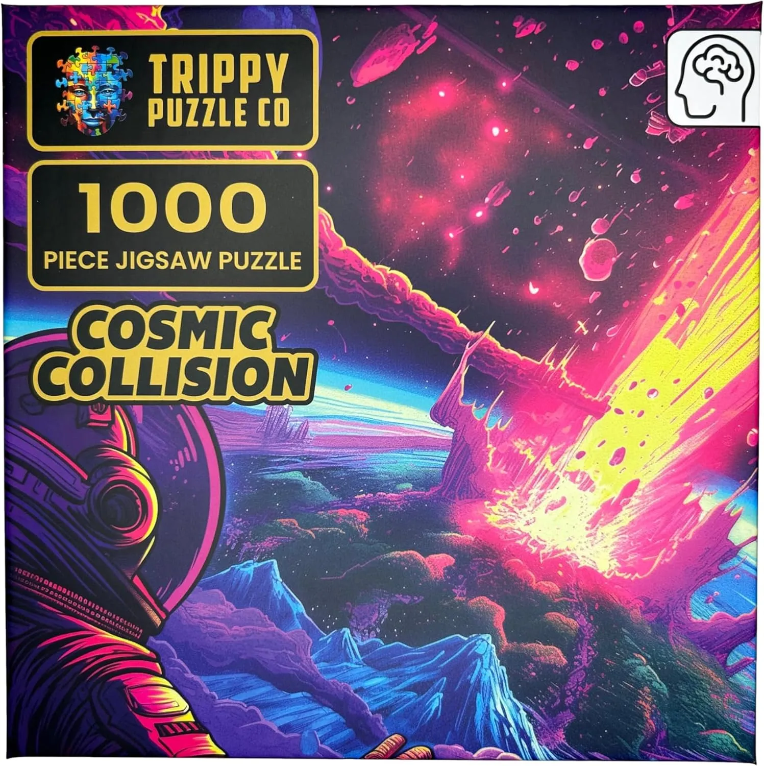 Challenging Puzzles for Adults - Paranormal Health clever legally epidermis mount intellectual Collection (Cosmic Collision) 1000 Piece Jigsaw Puzzle for Adults - Impossible Hard Difficult 