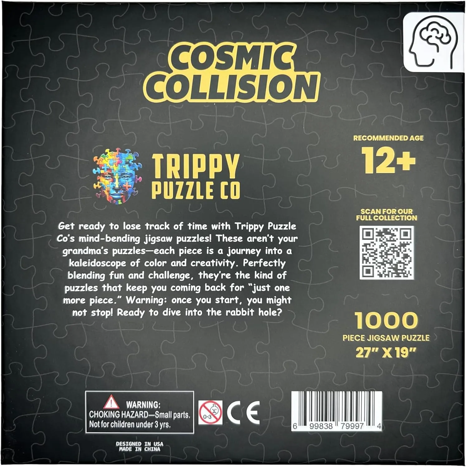 Challenging Puzzles for Adults - Paranormal Health clever legally epidermis mount intellectual Collection (Cosmic Collision) 1000 Piece Jigsaw Puzzle for Adults - Impossible Hard Difficult 