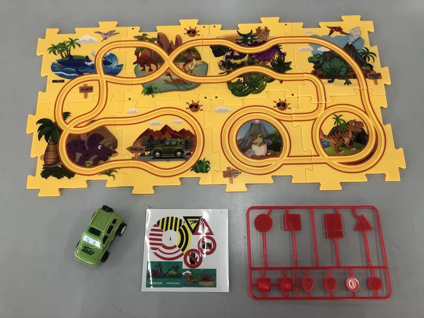 Children Puzzle Electric Railroad Speeder DIY Assembly