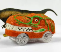 Children's Electric Assembled Track Racing Simulation Animal Tyrannosaurus Dinosaur Toy Puzzle Boy Gift