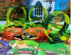 Children's Electric Assembled Track Racing Simulation Animal Tyrannosaurus Dinosaur Toy Puzzle Boy Gift