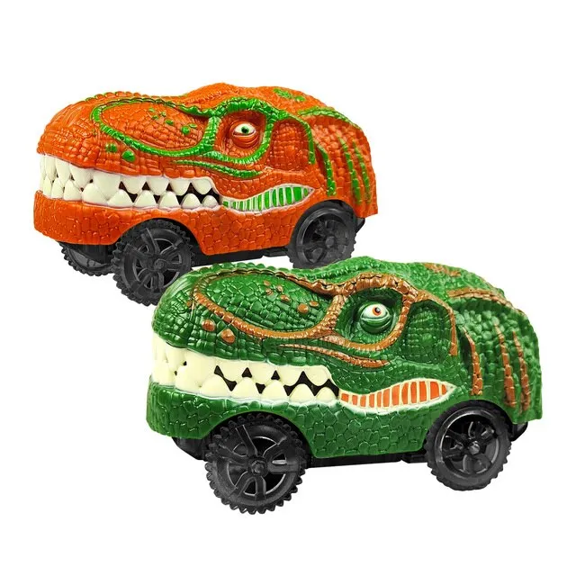 Children's Electric Assembled Track Racing Simulation Animal Tyrannosaurus Dinosaur Toy Puzzle Boy Gift