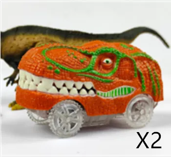 Children's Electric Assembled Track Racing Simulation Animal Tyrannosaurus Dinosaur Toy Puzzle Boy Gift