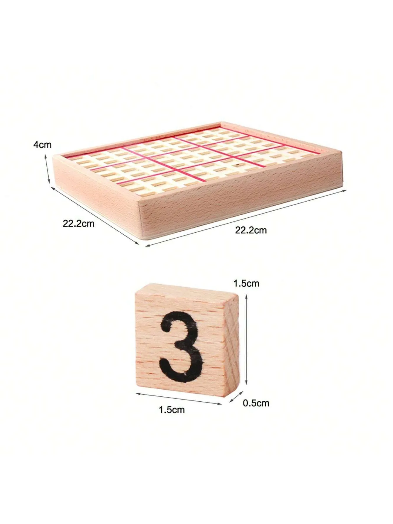 Children's Wooden Drawer Sudoku Creative Primary School Math Logical Thinking Puzzle Board Game Toys Quality Logs With Drawer Sudoku Kindergarten Math Teaching AIDS