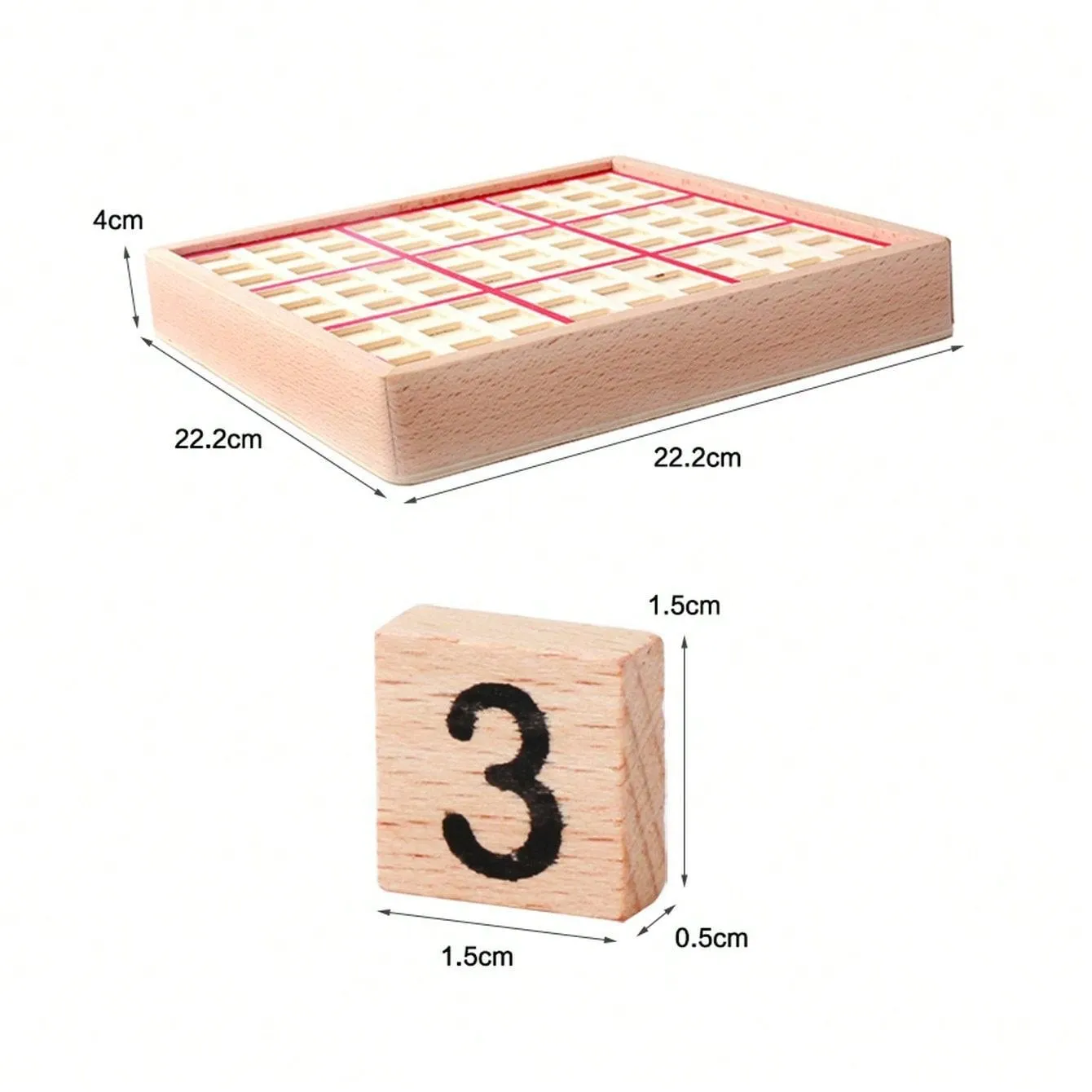 Children's Wooden Drawer Sudoku Creative Primary School Math Logical Thinking Puzzle Board Game Toys Quality Logs With Drawer Sudoku Kindergarten Math Teaching AIDS