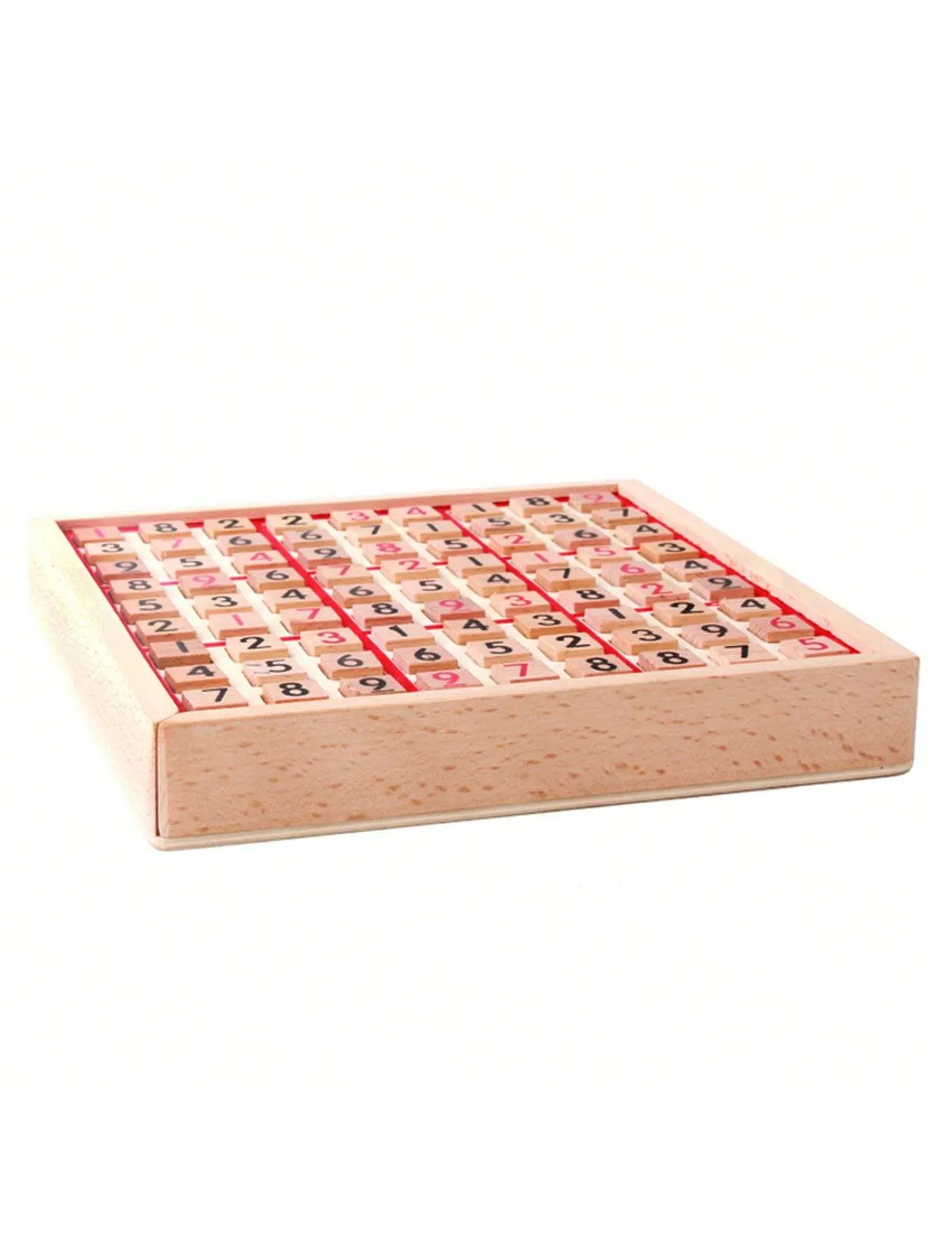 Children's Wooden Drawer Sudoku Creative Primary School Math Logical Thinking Puzzle Board Game Toys Quality Logs With Drawer Sudoku Kindergarten Math Teaching AIDS