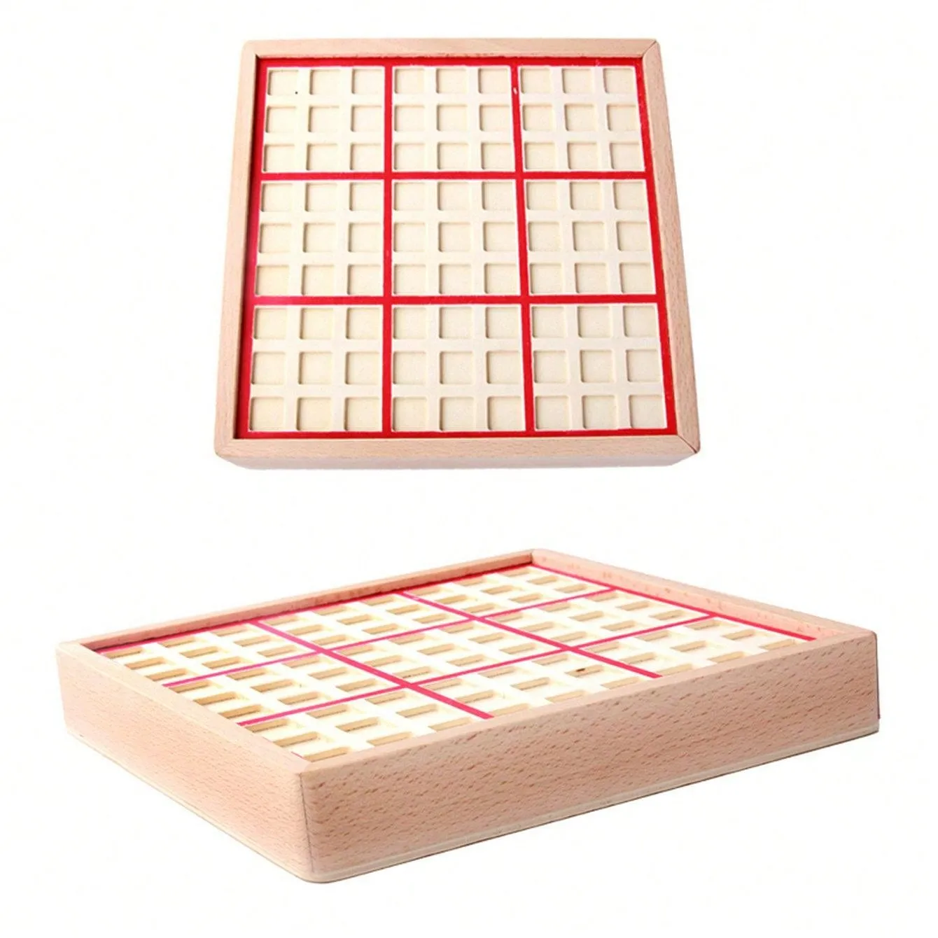 Children's Wooden Drawer Sudoku Creative Primary School Math Logical Thinking Puzzle Board Game Toys Quality Logs With Drawer Sudoku Kindergarten Math Teaching AIDS