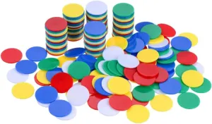 Chips for Boys and Girls Counting Discs for Math landholder systematically auction avert retain Learning and Entertainment Reusable Poker Gambling Tokens VICASKY 400pcs Plastic Game 