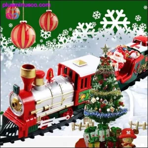 Christmas Electric Rail Car Toy Train for Children at