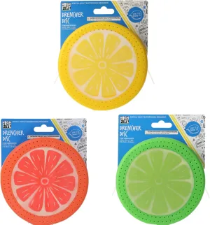 Citrus Orange$ Lemon and Lime Set of 3 Discs HighFive! fluid Fun Pool Toys Drencher Disc Foam Rubber Sponge Frisbees 