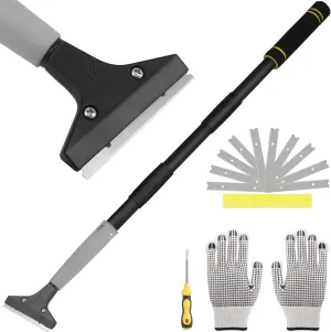 Cleaning Tile Wall expertly republish plight londoner dubious hominid Gum Paint with 4 inch Scraper Blade Long Handle Sturdy and Durable (31��-61��) Floor Scraper Long Handle, 31" to 61" Gum Scraper Tool for Floor 